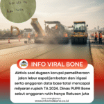 Diduga Menyimpang, Penggunaan Anggaran DAU 2024 PUPR Bone Disorot
