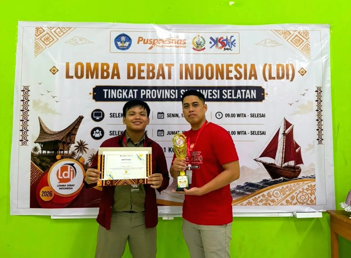 Siswa SMA Islam Athirah Bone, Muh. Azzam Resky Harifin, Siap Wakili Sulsel di Ajang Lomba Debat Indonesia 2026