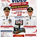 Semarak HUT ke-81 RI, Pemkab Bone Gelar Lomba Video Kreatif Antar Kecamatan