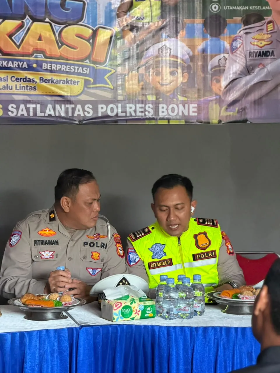 Wujudkan Budaya Keselamatan Berkendara, Tim Monev Ditlantas Polda Sulsel Sambangi Kampung Tertib Lalu Lintas Polres Bone