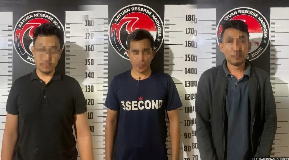 Skandal Narkoba di Bone: 3 Pria Diciduk Polisi, Salah Satunya Diduga Anak Anggota Dewan!