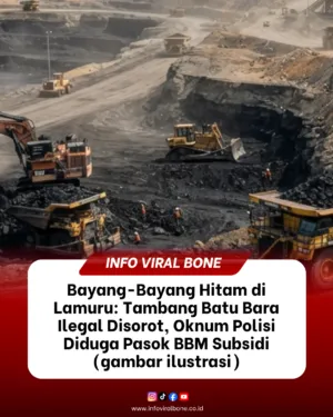 Bayang-Bayang Hitam di Lamuru: Tambang Batu Bara Ilegal Disorot, Oknum Polisi Diduga Pasok BBM Subsidi