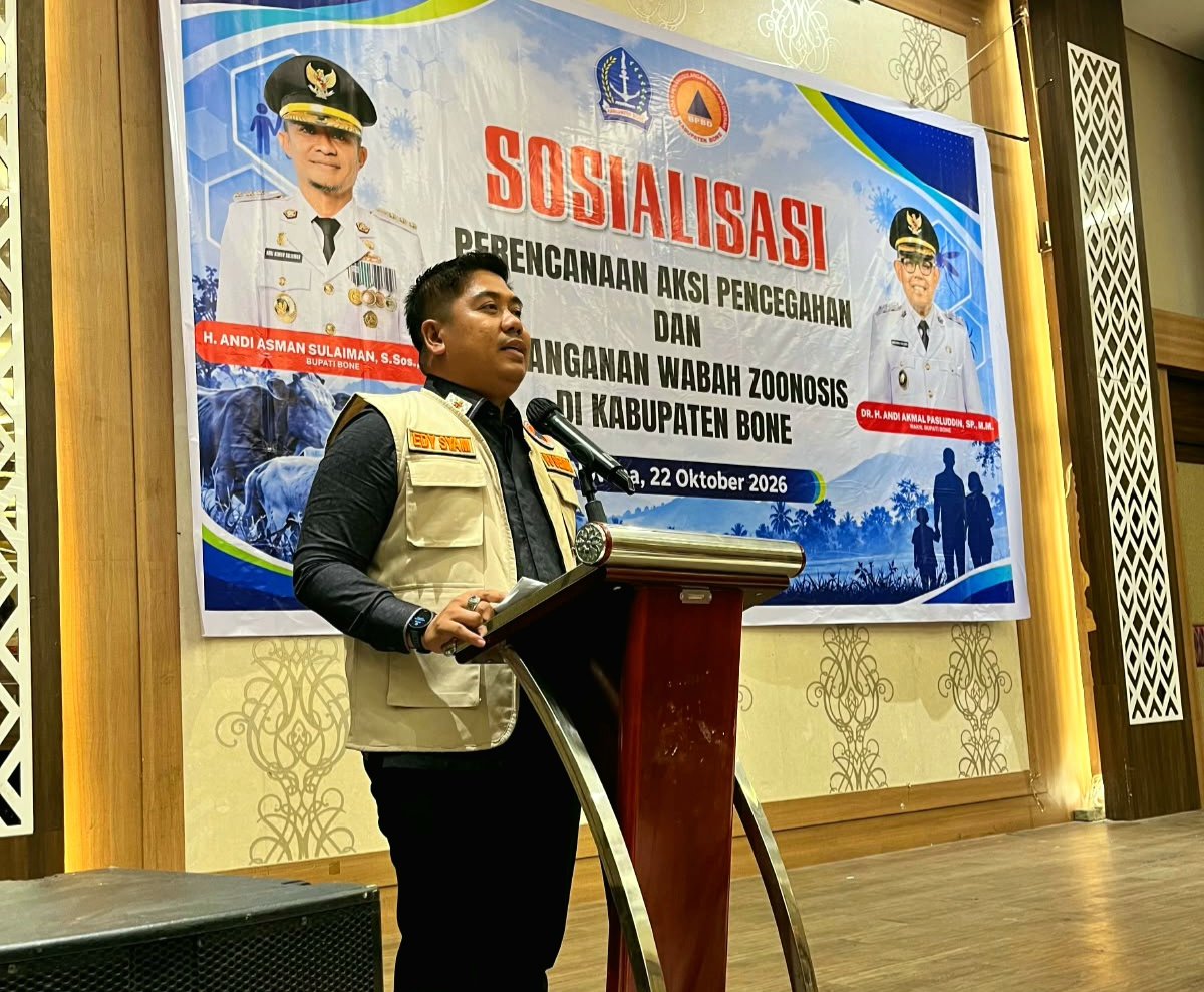 Pj Sekda Bone Buka Sosialisasi Zoonosis, Perkuat Sinergi Cegah Wabah