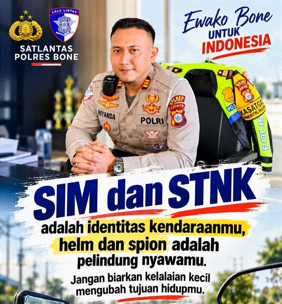 Kasat Lantas Polres Bone: Jangan Biarkan Kelalaian Kecil Mengubah Tujuan Hidupmu